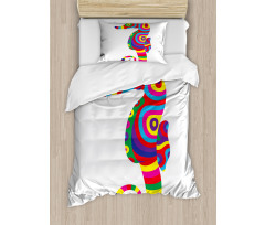 Funny Colorful Fauna Duvet Cover Set