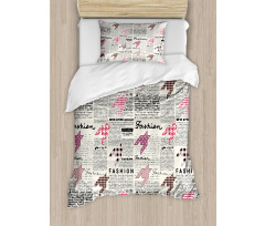 Fashion Magazine Retro Duvet Cover Set