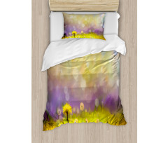 Yellow Dandelion Field Duvet Cover Set