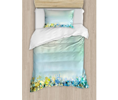 Aqua Painting Effect Duvet Cover Set