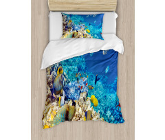 Aquatic Corals Duvet Cover Set