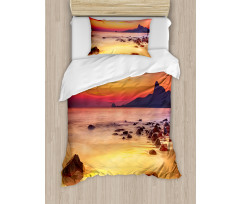 Mystic Sunrise over Sea Duvet Cover Set