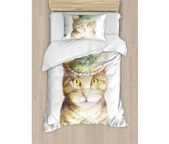 Watercolor Effect Animal Duvet Cover Set