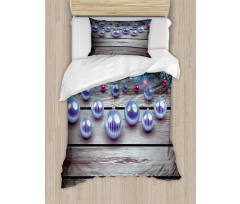 Vivid Branches on Wooden Duvet Cover Set