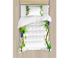 Leaf Fresh Fruit Pattern Duvet Cover Set