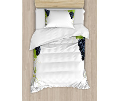 Wine Leaves in Village Duvet Cover Set