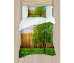 Life Tree Yard Field Duvet Cover Set