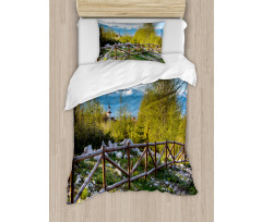 Snowy Alps Mountain Duvet Cover Set