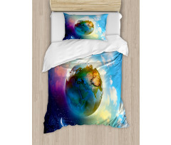 Cosmos Vibrant Scenery Duvet Cover Set