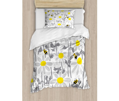 Daisy Leaf Spring Time Duvet Cover Set