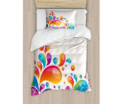 Abstract Raindrops Duvet Cover Set