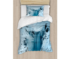 Mountains with Snow Duvet Cover Set