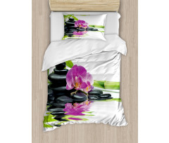 Purple Orchid Bamboos Duvet Cover Set