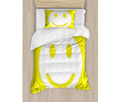 Positive Smiley Face Duvet Cover Set