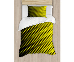 Yellow Themed with Dots Duvet Cover Set