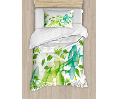 Abstract Floral Design Duvet Cover Set