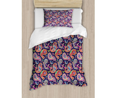 Retro Hippie Motives Duvet Cover Set