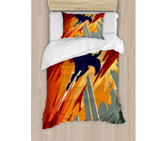 Flying Superhero Duvet Cover Set