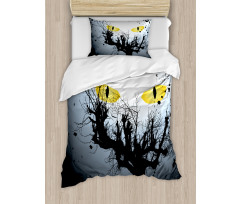 Scary Hunt Eyes Duvet Cover Set