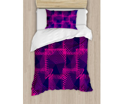 Dark Colored Trippy Duvet Cover Set