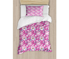 Peony Romantic Flower Duvet Cover Set