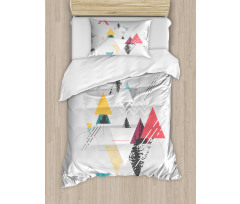 Triangle Geometric Duvet Cover Set