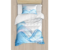 Modern Wavy Surfer Duvet Cover Set