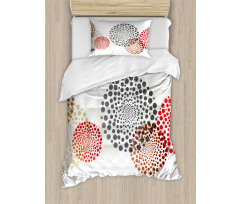 Circled Modern Dots Duvet Cover Set