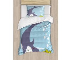 Shark Bubbles Duvet Cover Set