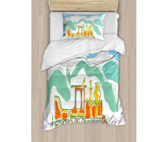 Small Old Train Duvet Cover Set