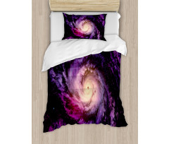 Cloudy Space Cosmos Duvet Cover Set