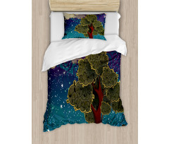 Vİbrant Starry Night Duvet Cover Set