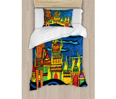 Bohemian Oriental Art Duvet Cover Set