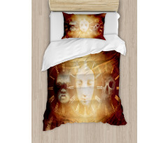 Spooky Scary Skull Baby Duvet Cover Set