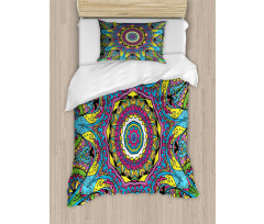 Abstract Hippie Forms Duvet Cover Set