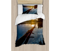 Lake in Poland Sunny Day Duvet Cover Set