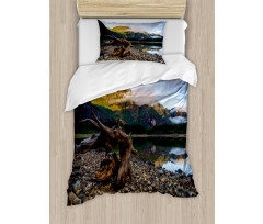 Mountain Lake Skies Duvet Cover Set