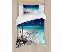 Seascape Theme Driftwood Duvet Cover Set