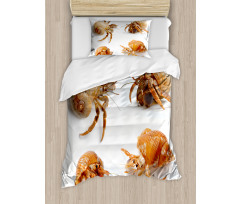 Hermit Crabs Pattern Duvet Cover Set