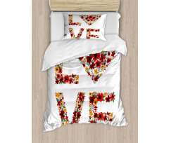 Garden Fowers Duvet Cover Set