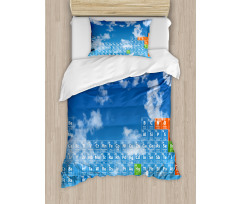 Clouds and Chemistry Duvet Cover Set