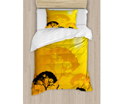 Abstract Wildlife Duvet Cover Set