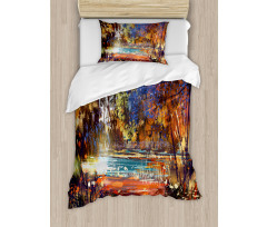 Painting Nature Pond Duvet Cover Set