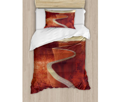 Windy Road Clouds Duvet Cover Set