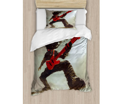 Hipster Rocker Guitar Duvet Cover Set