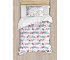 Eastern Chevron Boho Duvet Cover Set