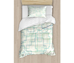 Future Town Design Duvet Cover Set