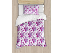 Vivid Rasberries Branch Duvet Cover Set