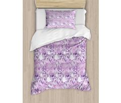 Digital Floral Design Duvet Cover Set