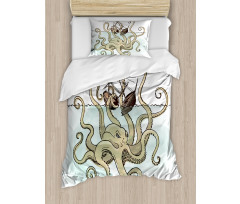 Pirate Ship Greek Myth Duvet Cover Set